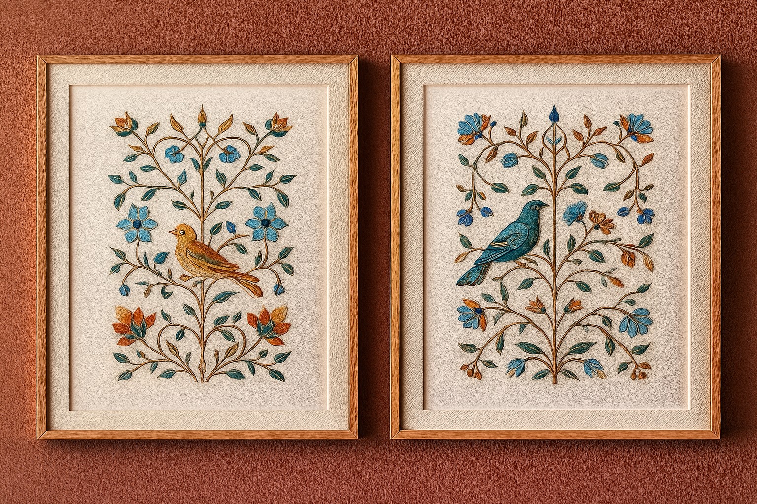 Hand Embroidered Wall Paintings